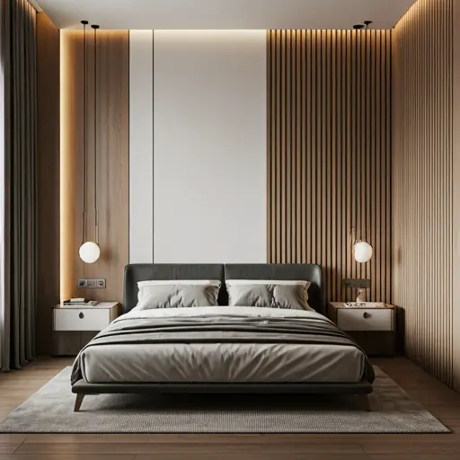 AI interior design Contemporary Luxury bedroom